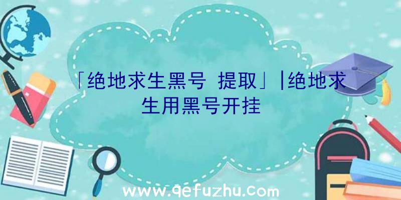 「绝地求生黑号